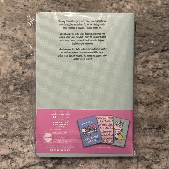 Hello Kitty & Friends 3 Pack Notebooks 80 Pages Each/240 Total New in Package - Picture 2 of 4